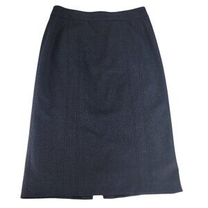 ARMANI COLLEZIONI Women's Pencil Skirt Size 8 Slate Gray Wool -Made in Italy